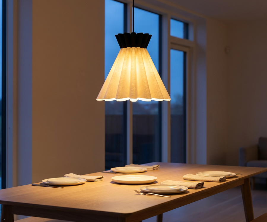 Bellefold 3D Printed Pendant Light