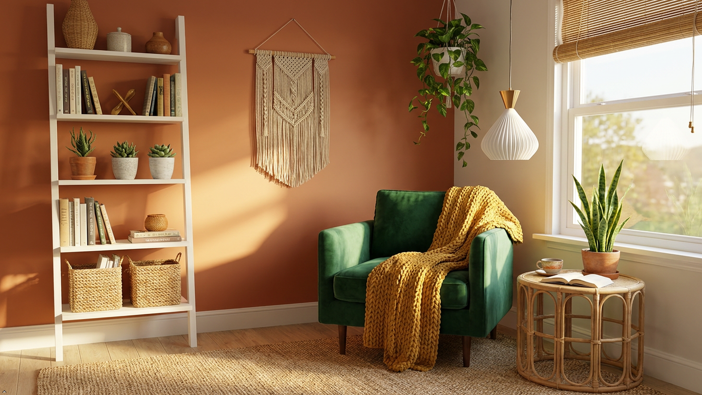 Kumbh 3D Printed Onion Pendant Light — Bold Ribbed PLA Shade with Rose Gold Copper Canopy | Statement Hanging Lamp for Living Room, Bedroom & Reading Nook