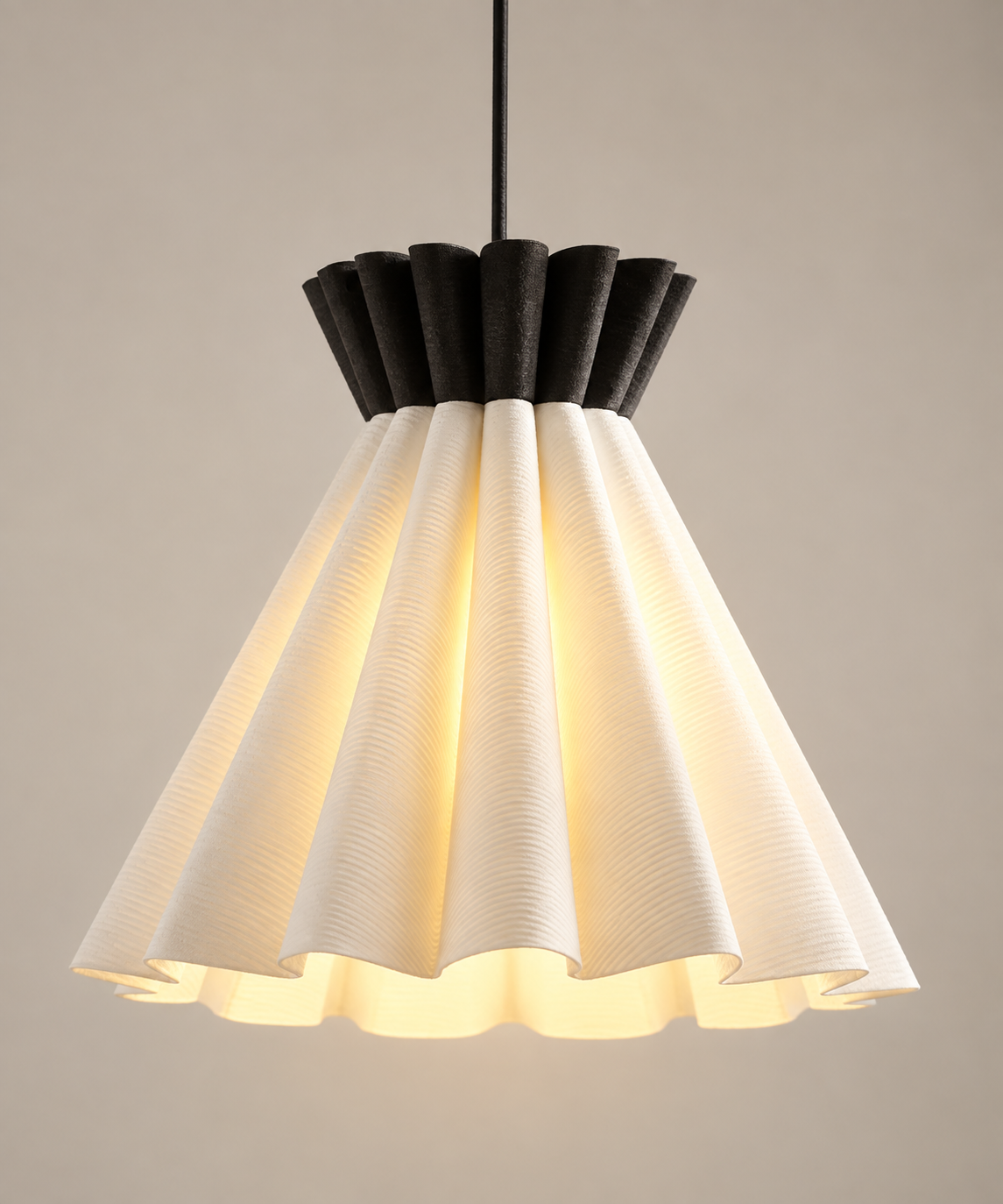Bellefold 3D Printed Pendant Light